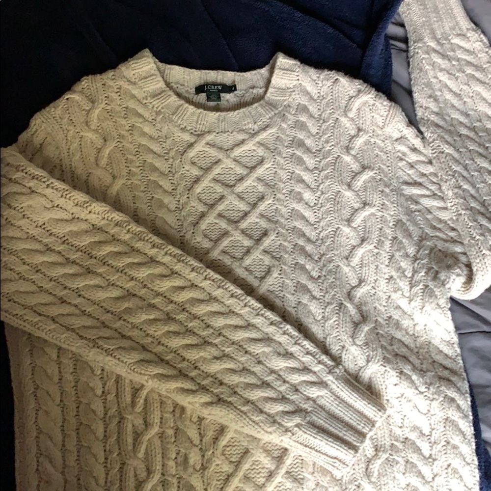 J. Crew Cableknit sweater